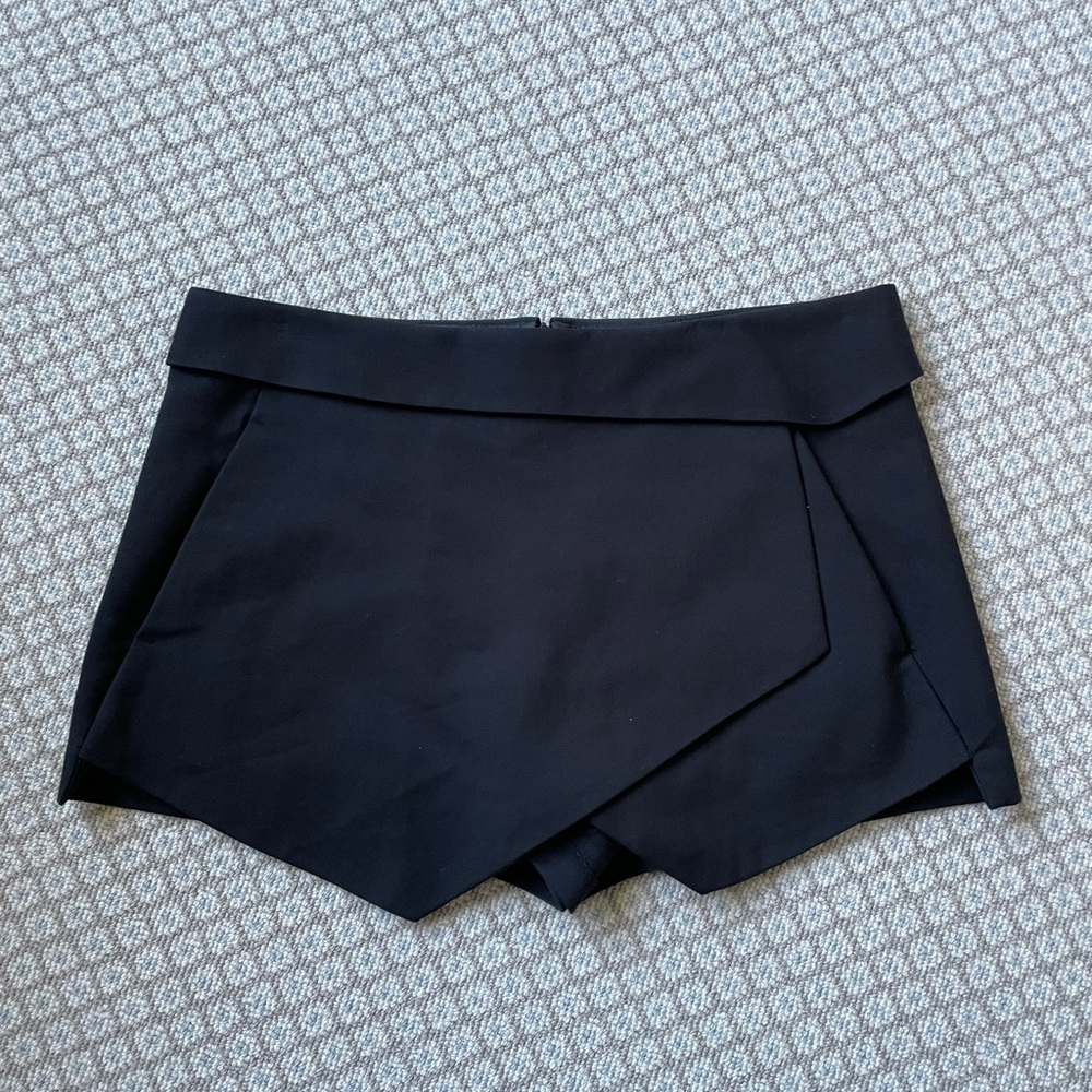 Zara Black Wrap Skort